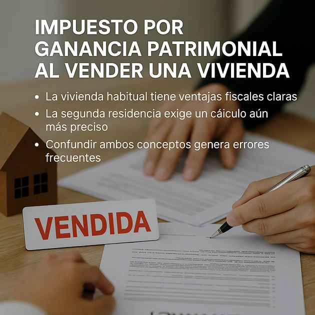 ¿Qué es el impuesto por el aumento de patrimonio al vender una vivienda?