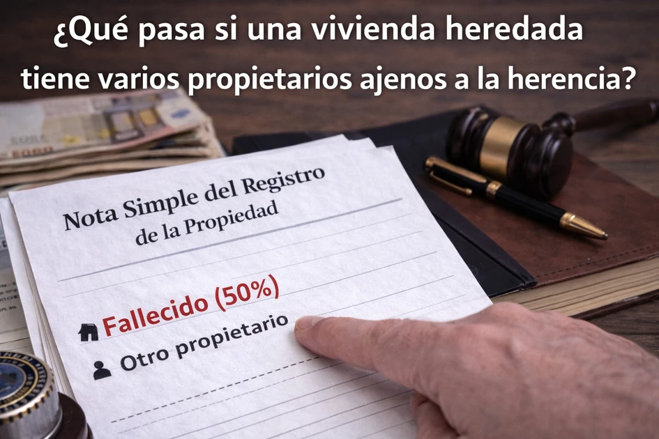 Qué pasa si una vivienda heredada tiene otros propietarios