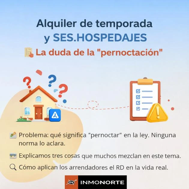 SES.HOSPEDAJES y alquiler de temporada: la duda de la “pernoctación”