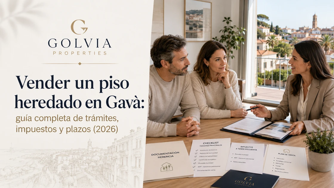 Vender un piso heredado en Gavà: trámites e impuestos 2026
