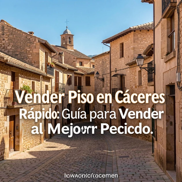 Vender piso en Cáceres rápido y al mejor precio (Guía 2026)