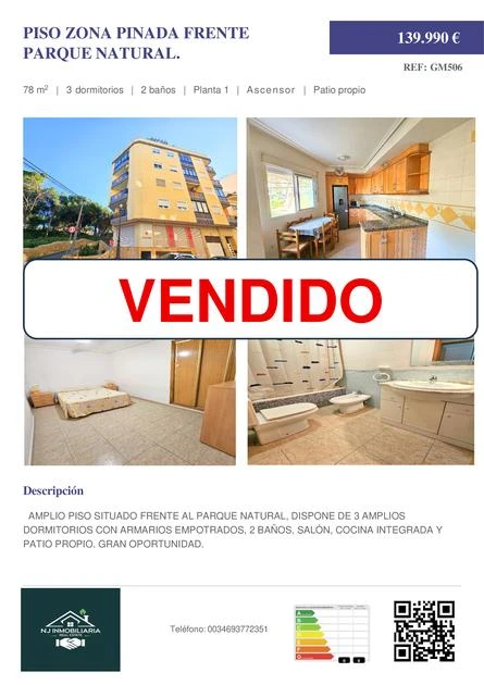 ¡¡¡ Vivienda vendida esta semana !!!