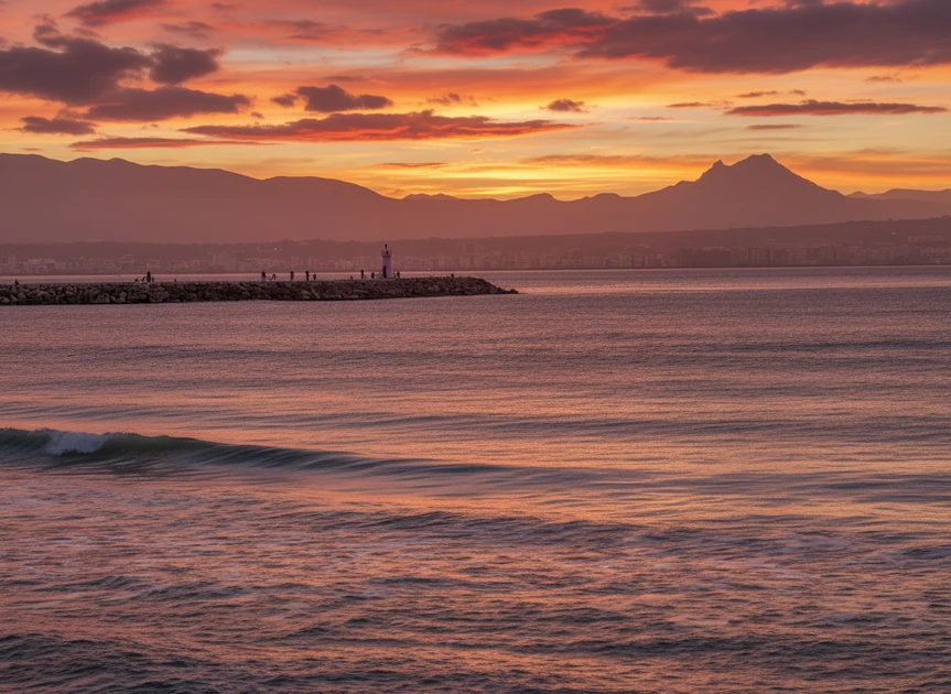 La luz de Guardamar. Imposible dejar de contemplarla.