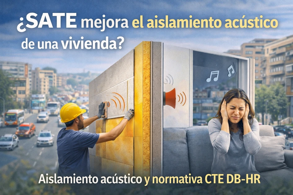 ¿El sistema SATE también mejora el aislamiento acústico de una vivienda?