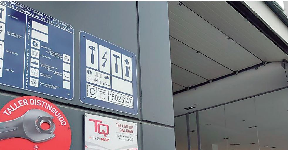 A quien corresponde la placa de un taller automotor