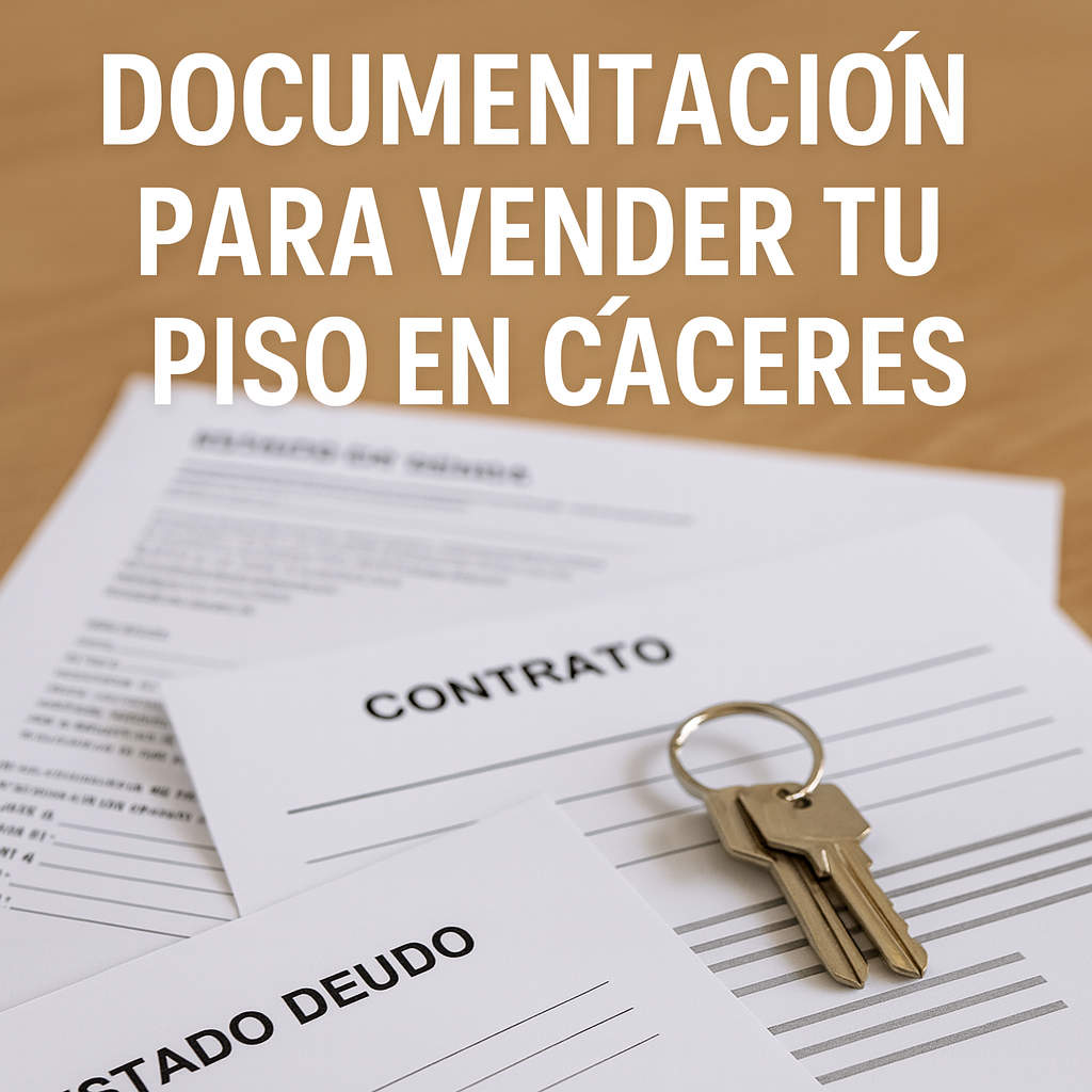 Documentación necesaria para vender tu piso en Cáceres