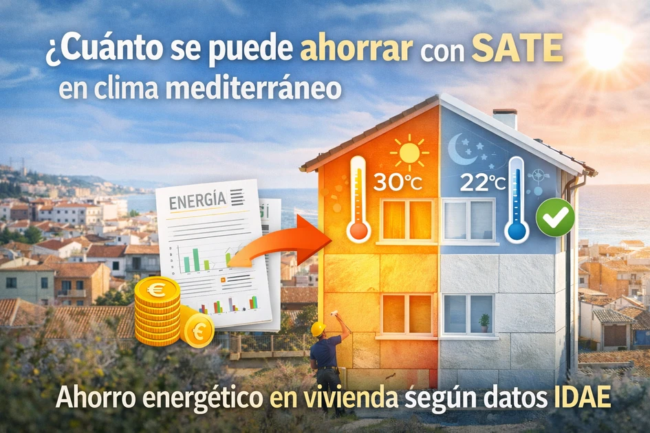¿Cuánto se puede ahorrar con un sistema SATE en clima mediterráneo?