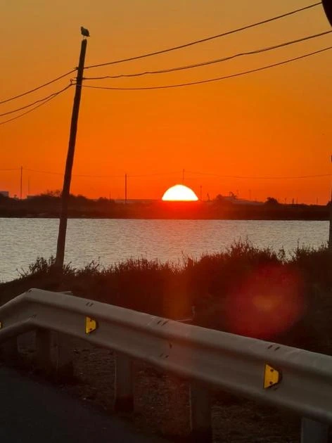 Amanecer de paisaje en Guardamar