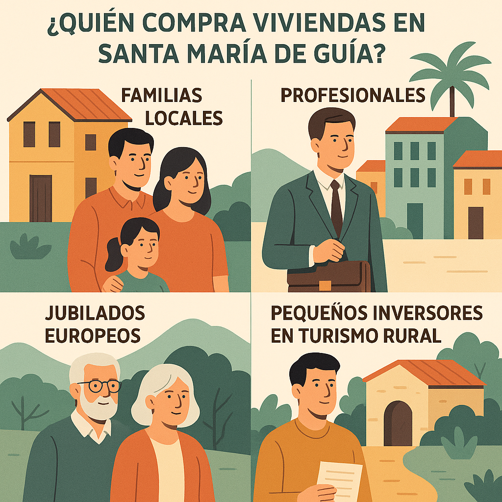 ¿Quién compra viviendas en Santa María de Guía?