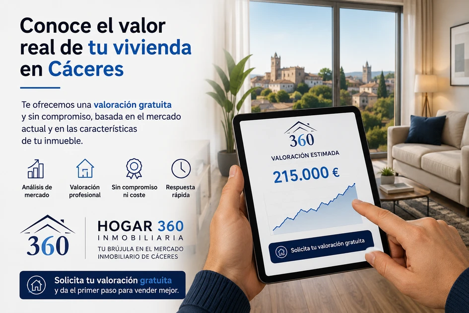 Valoración Gratuita de Vivienda en Cáceres | Hogar 360