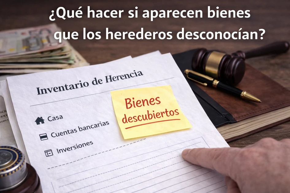 Qué hacer si aparecen bienes que los herederos desconocían
