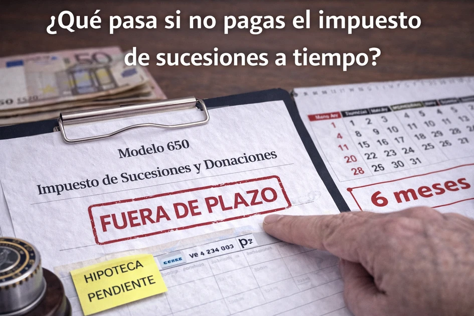 Qué pasa si no se paga el impuesto de sucesiones a tiempo