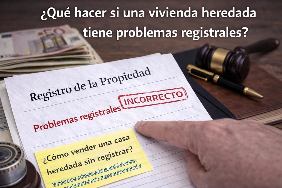 Qué hacer si una vivienda heredada tiene problemas registrales