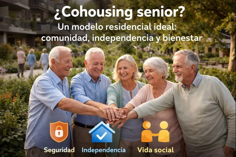 ¿Qué es el cohousing? ¿y por qué es una excelente opción residencial para personas senior?