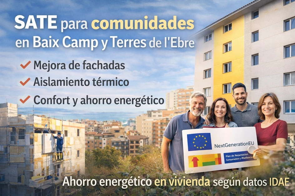 SATE para comunidades de propietarios en Baix Camp y Terres de l’Ebre