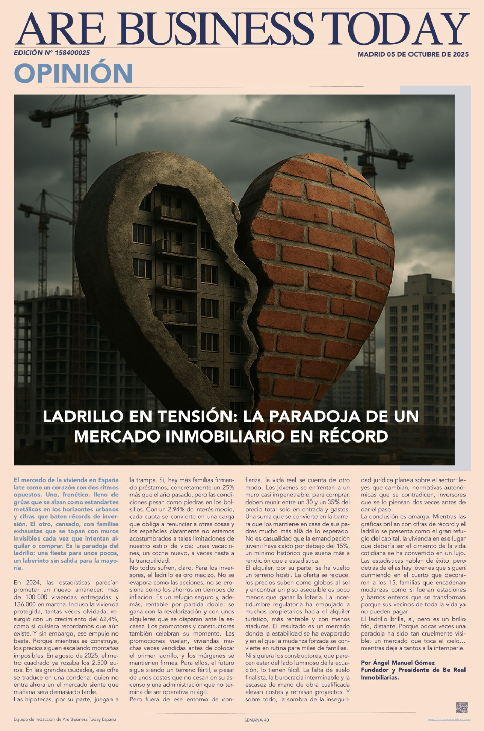 Ladrillo en Tensión: La Paradoja de un Mercado Inmobiliario