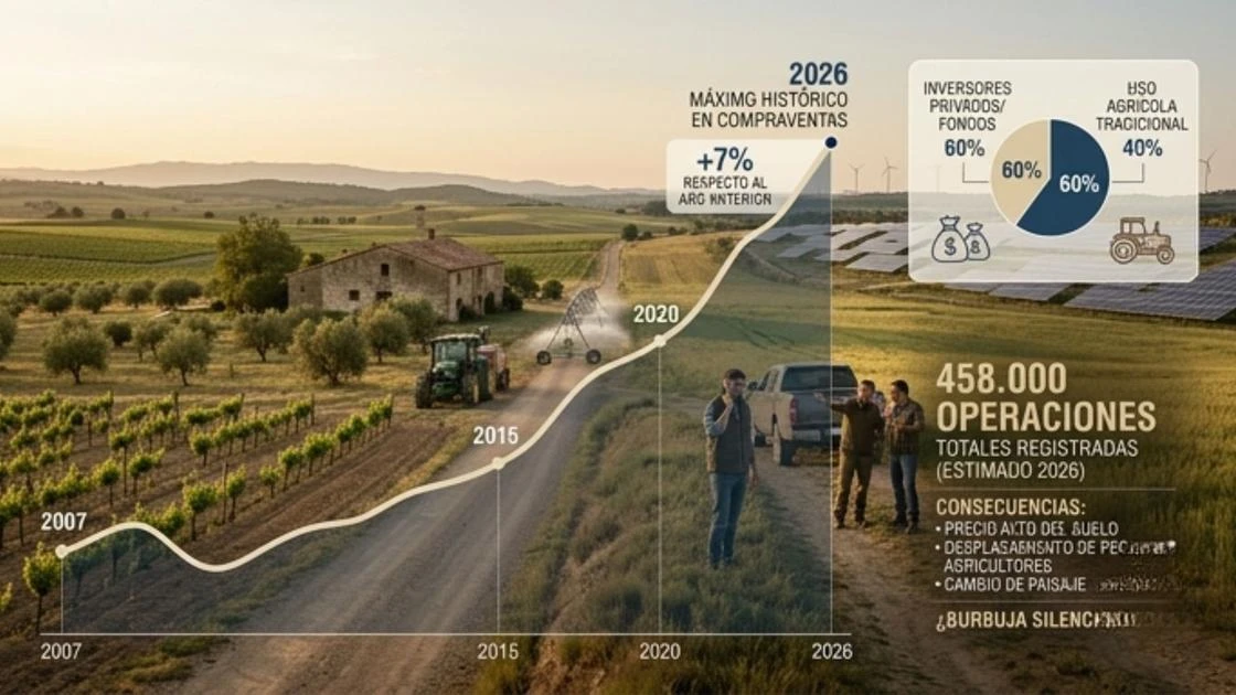 La fiebre del suelo: Por qué el campo español vuelve a estar en el punto de mira (y a qué precio)