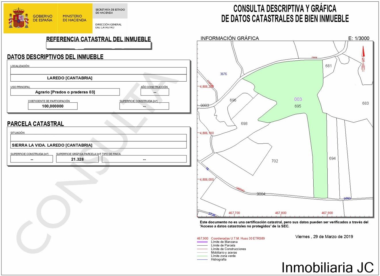 Terreno en venta en Laredo de 20000 m2 6616 Inmobiliaria JC de