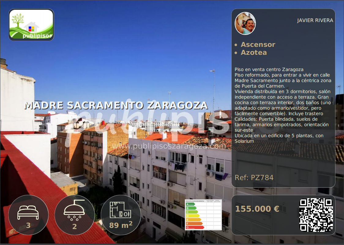 Piso reformado en Madre Sacramento Zaragoza