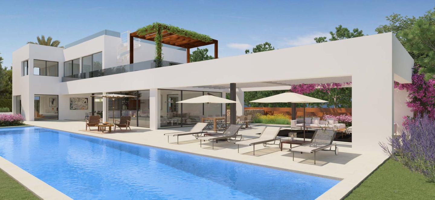 Newly built villa with sea views located in San José - Ibiza